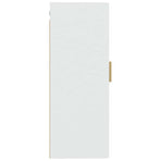 Wall Cabinet White 35x34x90 cm Engineered Wood