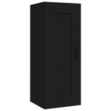 Hanging Cabinet Black 35x34x90 cm Engineered Wood - Front View