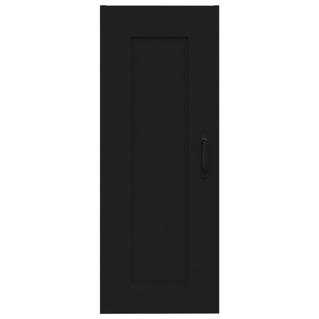 Hanging Cabinet Black 35x34x90 cm Engineered Wood