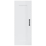 Hanging Cabinet High Gloss White 35x34x90 cm Engineered Wood - 45-Degree Angle