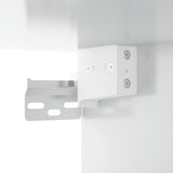 Hanging Cabinet High Gloss White 35x34x90 cm Engineered Wood - Extra Image
