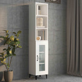 Wall Cabinet White 34,5x32,5x90 cm Engineered Wood - Side View