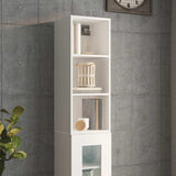 Wall Cabinet White 34,5x32,5x90 cm Engineered Wood