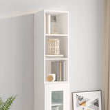 Wall Cabinet White 34,5x32,5x90 cm Engineered Wood - 45-Degree Angle