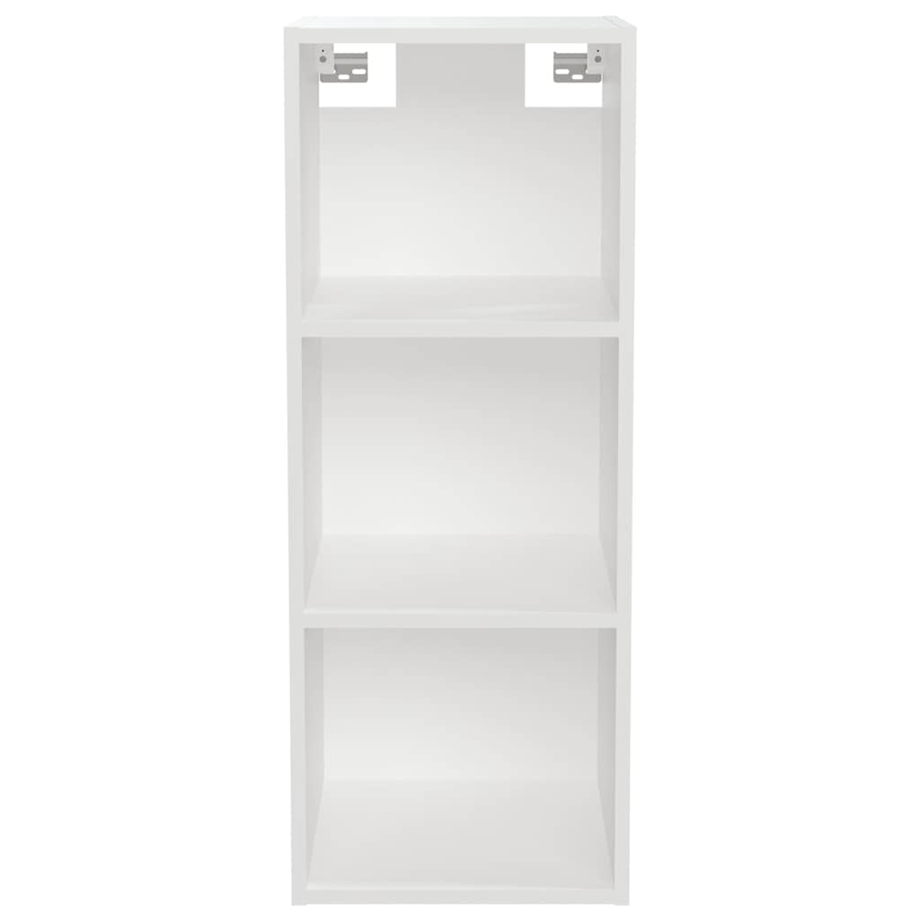Wall Cabinet White 34,5x32,5x90 cm Engineered Wood