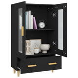 Highboard Black 70x31x115 cm Engineered Wood