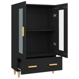 Highboard Black 70x31x115 cm Engineered Wood