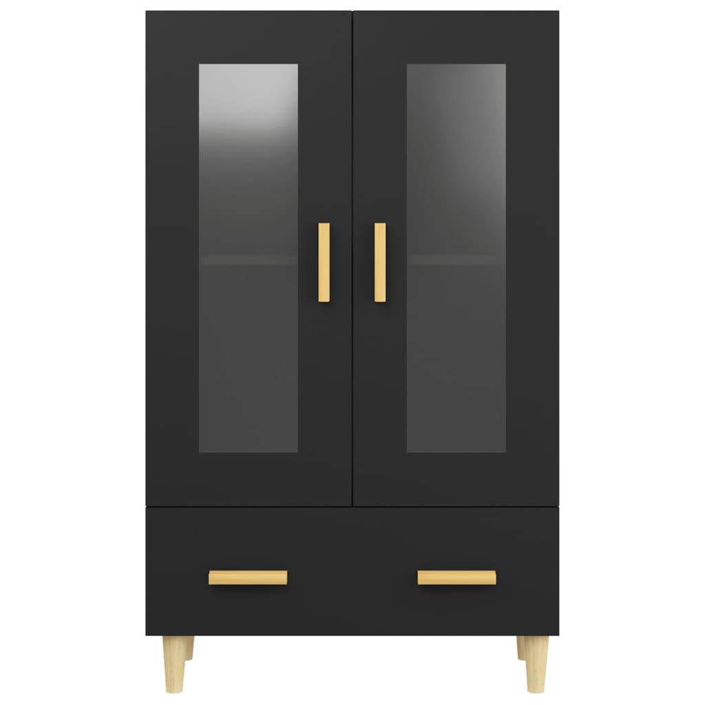 Highboard Black 70x31x115 cm Engineered Wood