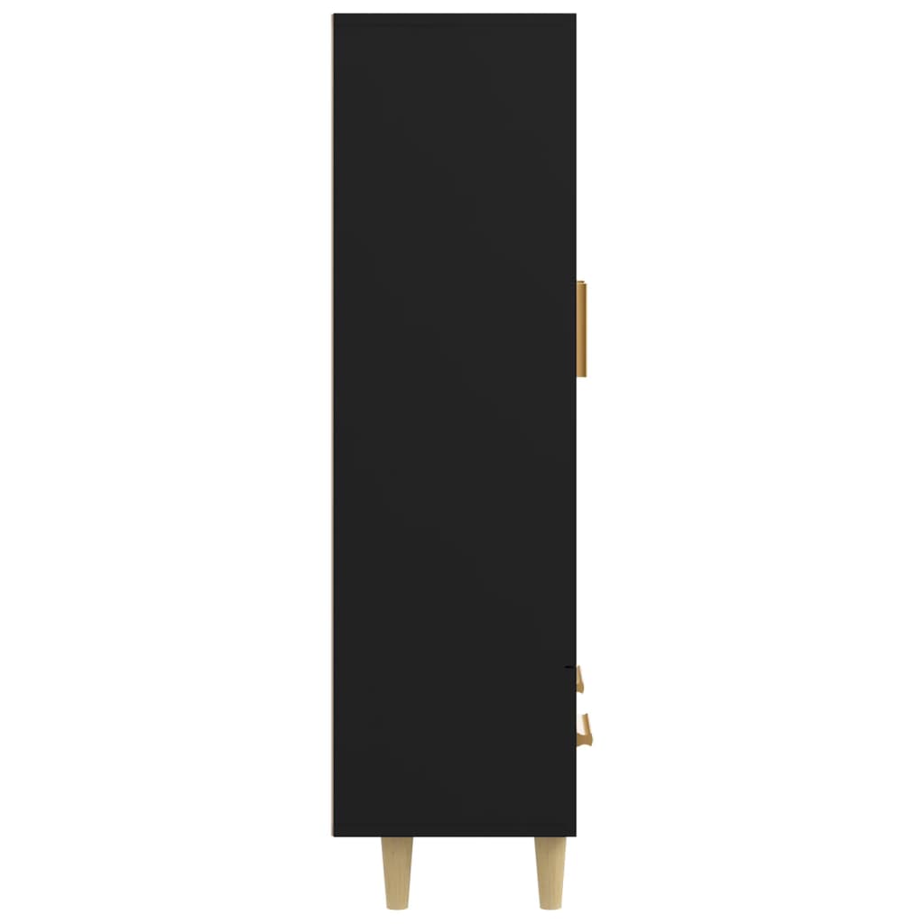 Highboard Black 70x31x115 cm Engineered Wood