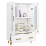 Highboard High Gloss White 70x31x115 cm Engineered Wood - Top-Down View