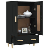 Highboard Black 70x31x115 cm Engineered Wood - Top-Down View