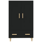 Highboard Black 70x31x115 cm Engineered Wood