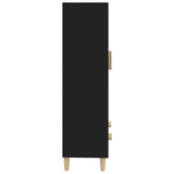 Highboard Black 70x31x115 cm Engineered Wood - Low Angle