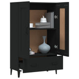 Highboard Black 70x31x115 cm Engineered Wood - Top-Down View