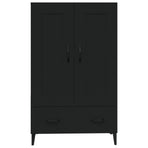Highboard Black 70x31x115 cm Engineered Wood