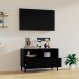 TV Cabinet Black 80x36x50 cm Engineered Wood - Side View