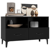 TV Cabinet Black 80x36x50 cm Engineered Wood
