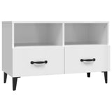 TV Cabinet High Gloss White 80x36x50 cm Engineered Wood