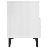 TV Cabinet High Gloss White 80x36x50 cm Engineered Wood - Low Angle