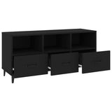 TV Cabinet Black 102x35x50 cm Engineered Wood
