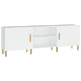TV Cabinet White 150x30x50 cm Engineered Wood - Front View