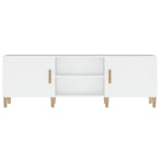 TV Cabinet White 150x30x50 cm Engineered Wood