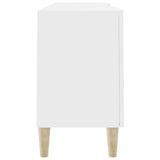 TV Cabinet White 150x30x50 cm Engineered Wood - Close-Up Angle