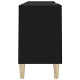 TV Cabinet Black 150x30x50 cm Engineered Wood - Close-Up Angle