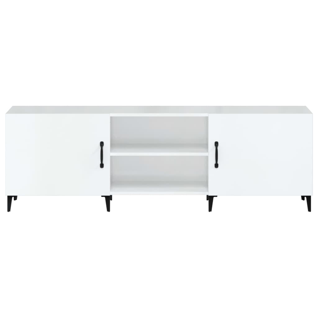TV Cabinet High Gloss White 150x30x50 cm Engineered Wood