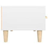 TV Cabinet High Gloss White 150x34.5x30 cm Engineered Wood - Low Angle