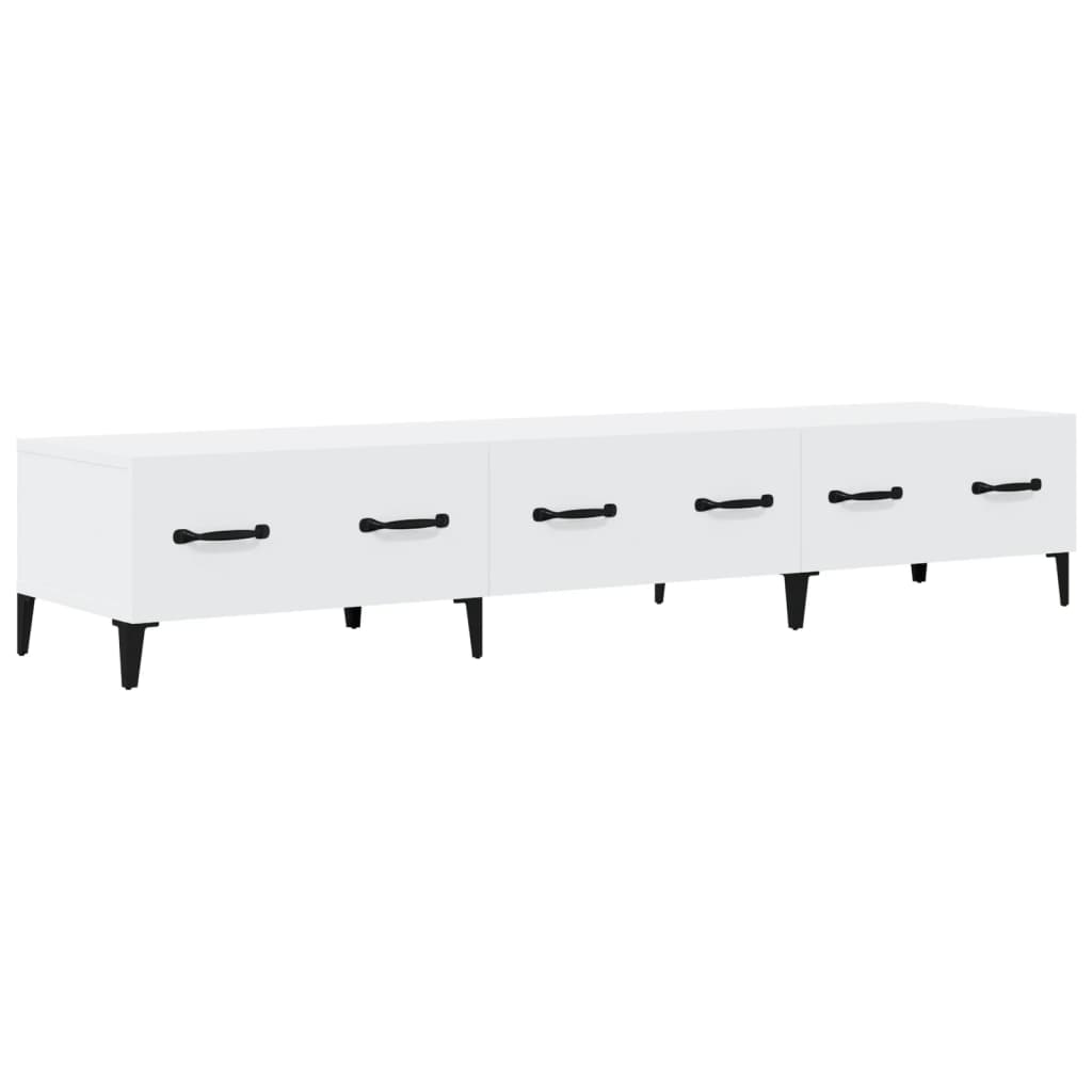 TV Cabinet White 150x34.5x30 cm Engineered Wood