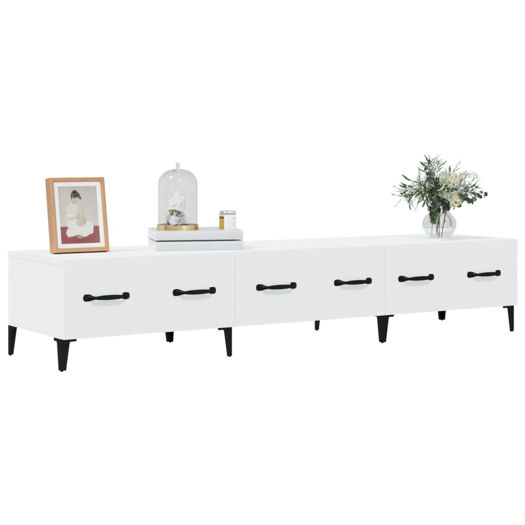 TV Cabinet White 150x34.5x30 cm Engineered Wood