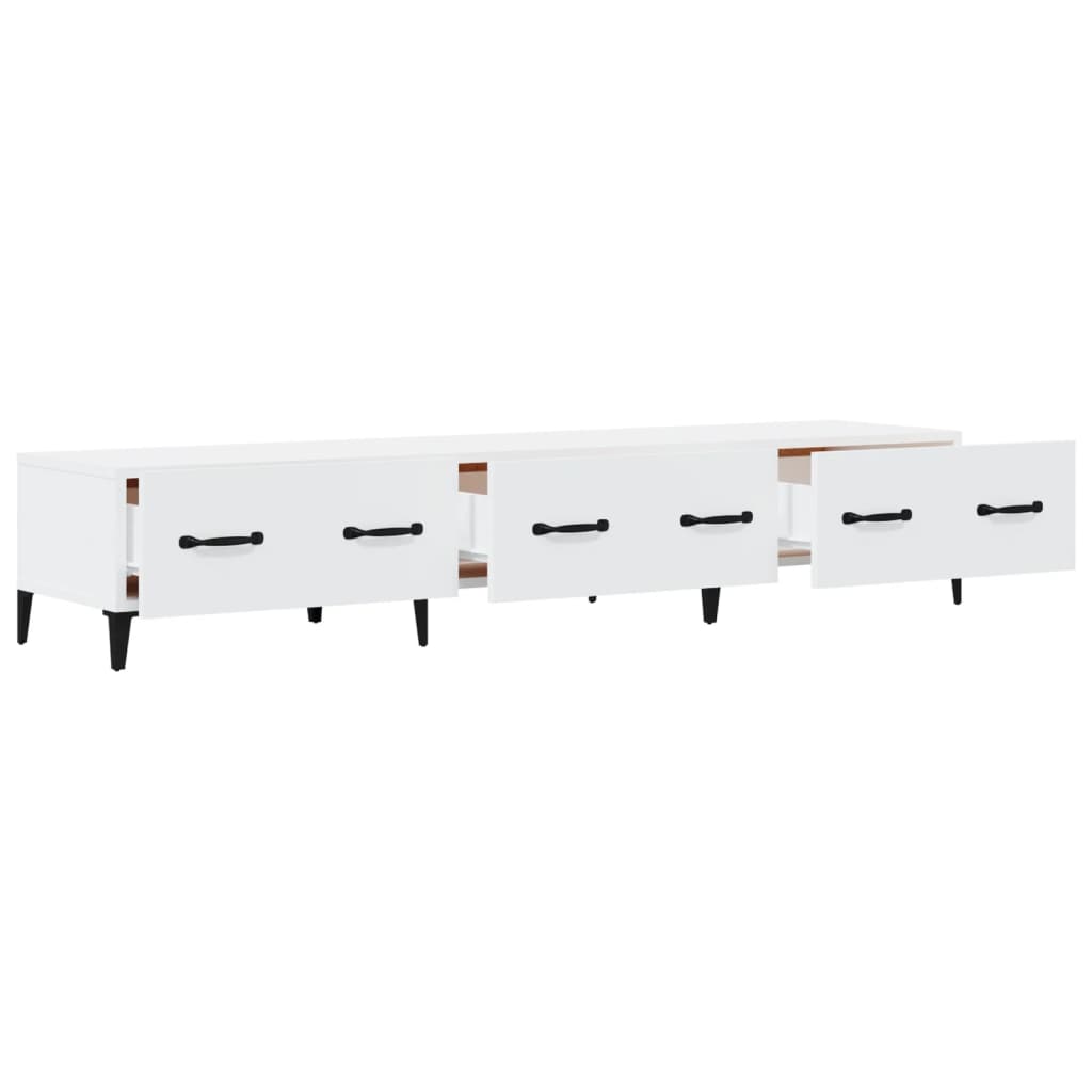 TV Cabinet White 150x34.5x30 cm Engineered Wood