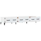 TV Cabinet White 150x34.5x30 cm Engineered Wood - Close-Up Angle