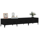 TV Cabinet Black 150x34.5x30 cm Engineered Wood - Top-Down View