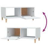 Coffee Table White 89.5x50x40 cm Engineered Wood - Extra Image