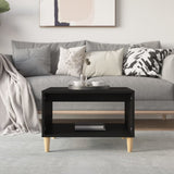 Coffee Table Black 60x50x40 cm Engineered Wood
