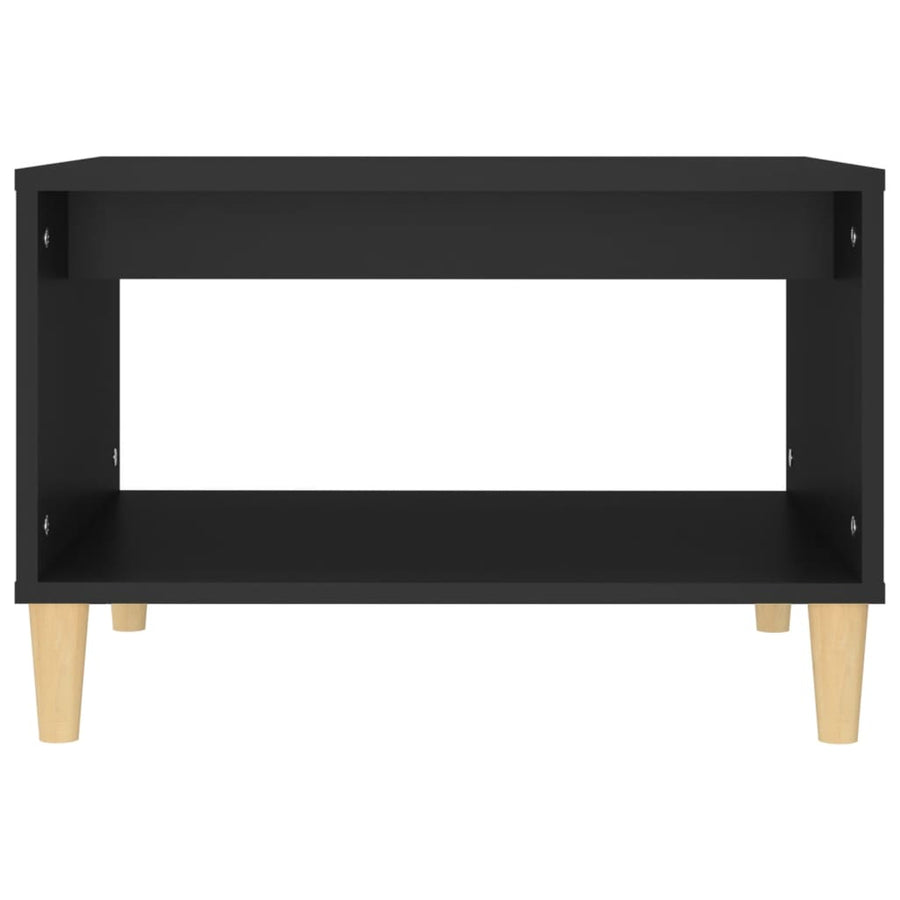 Coffee Table Black 60x50x40 cm Engineered Wood