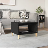 Coffee Table Black 60x50x40 cm Engineered Wood