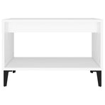 Coffee Table White 60x50x40 cm Engineered Wood