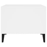 Coffee Table White 60x50x40 cm Engineered Wood - Top-Down View