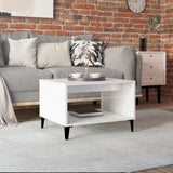 Coffee Table High Gloss White 60x50x40 cm Engineered Wood