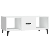 Coffee Table White 102x50x40 cm Engineered Wood