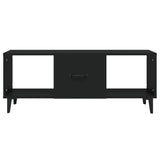 Coffee Table Black 102x50x40 cm Engineered Wood