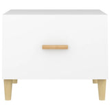 Coffee Tables 2 pcs White 50x50x40 cm Engineered Wood