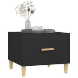 Coffee Tables 2 pcs Black 50x50x40 cm Engineered Wood - 45-Degree Angle