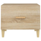 Coffee Tables 2 pcs Sonoma Oak 50x50x40 cm Engineered Wood
