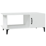 Coffee Table White 90x50x40 cm Engineered Wood - Front View