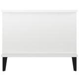 Coffee Table High Gloss White 90x50x40 cm Engineered Wood - Top-Down View