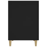 Desk Black 140x50x75 cm Engineered Wood - Low Angle